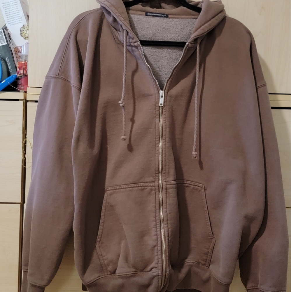 Brandy melville Brown Christy hoodie